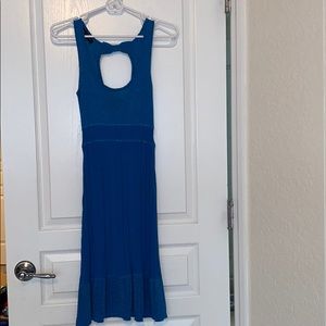 Betsey Johnson blue midi length dress size small